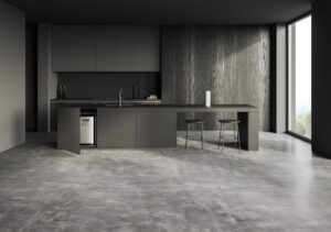 Climatizzazione Invisibile acqua-aria installata in cucina di lusso
